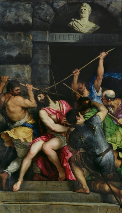 The Crowning with Thorns, 1540-42 by Tiziano Vecelli